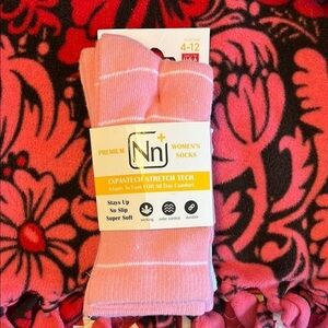 Pink And White Striped Hosiery Socks for Everyday Comfort